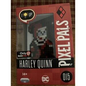 PDP Pixel Pals Harley Quinn -Light-Up Display 015 Gamestop Exclusive Age 14+ NIP